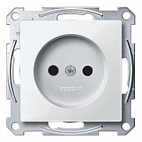 Розетка MERTEN SYSTEM M, скрытый монтаж, со шторками, белый | код. MTN2000-0319 | Schneider Electric